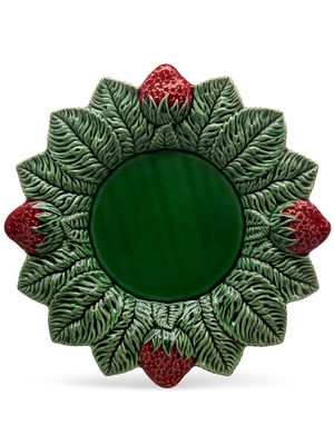 Bordallo Pinheiro Morango circular-design plate - Green