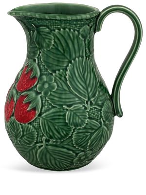 Bordallo Pinheiro Morango strawberry print pitcher - Green