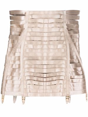 Bordelle adjustable cut-out waspie - Neutrals