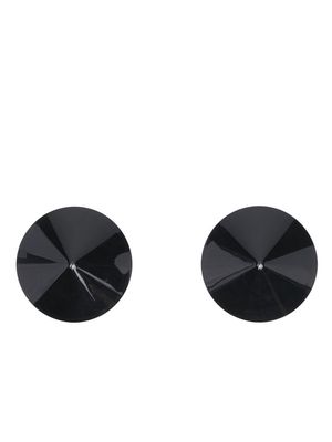 Bordelle engraved-logo round nipplets - Black