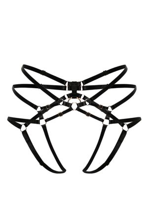 Bordelle Vero multi-way strap harness - Black