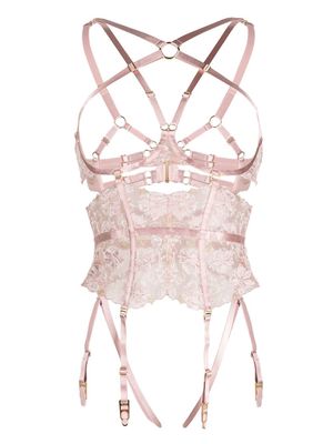 Bordelle Vita multi-style lace corset - Pink