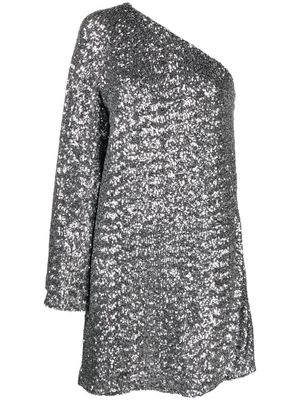 Borgo De Nor sequin-embellished one-shoulder dress - Silver