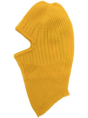 Boris Bidjan Saberi 3D-knit seamless cashmere balaclava - Yellow