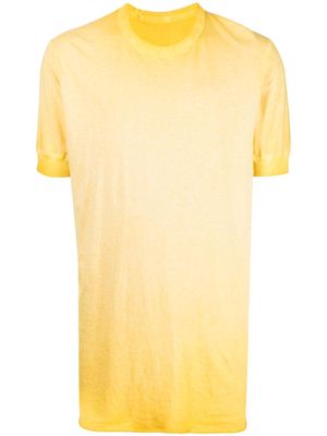 Boris Bidjan Saberi crew-neck T-shirt - Yellow
