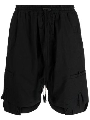 Boris Bidjan Saberi drop-crotch drawstring shorts - Black