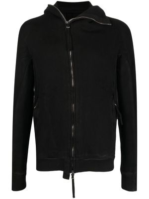 Boris Bidjan Saberi harness-strap zipped sweatshirt - Black
