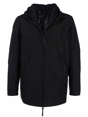 Boris Bidjan Saberi hooded zip-up jacket - Black