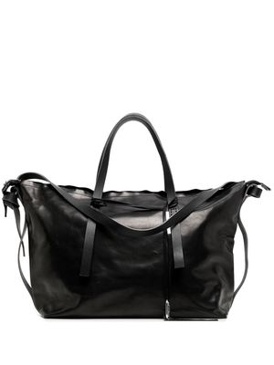 Boris Bidjan Saberi laces detail large tote bag - Black