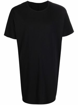 Boris Bidjan Saberi panelled longline cotton T-shirt - Black