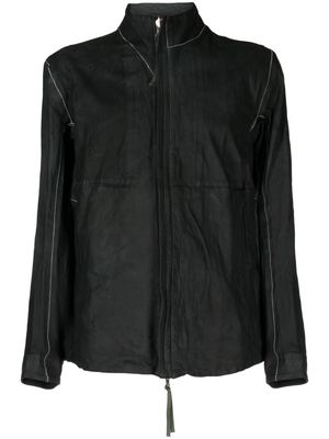 Boris Bidjan Saberi reversible leather jacket - Black
