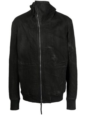 Boris Bidjan Saberi textured hooded jacket - Black