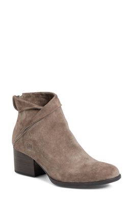 Børn Abbe Fold Over Cuff Bootie in Taupe Suede