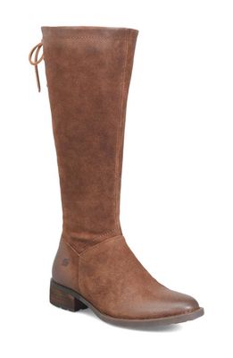 Børn Hayden Over the Knee Boot in Rust Distressed Leather