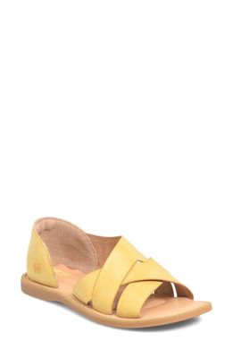 Børn Ithica Strappy Sandal in Yellow