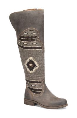 Børn Lucero Over the Knee Boot in Dk Grey Combo