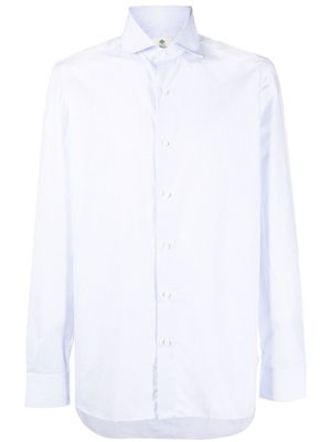 Borrelli check-print cotton shirt - Blue