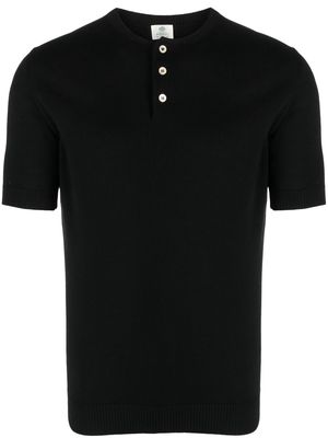 Borrelli knitted cotton T-shirt - Black