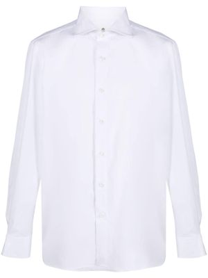 Borrelli long-sleeve cotton shirt - White