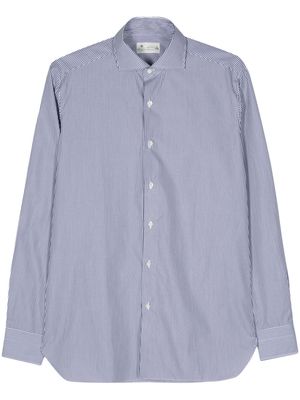 Borrelli stripe-pattern cotton shirt - Blue