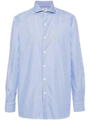 Borrelli striped cotton shirt - Blue