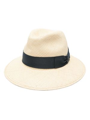 Borsalino Amedeo straw Panama hat - Neutrals