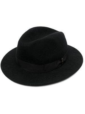 Borsalino brushed-finish felt hat - Black