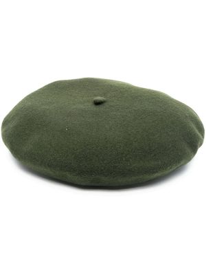 Borsalino brushed-finish wool beret - Green