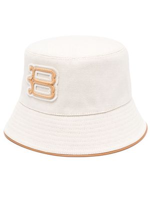 Borsalino embroidered-logo bucket hat - Neutrals