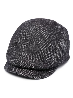 Borsalino Gianvito check-pattern beret - Black