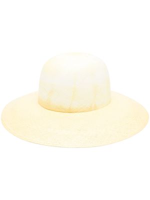 Borsalino gradient-effect sun hat - Yellow