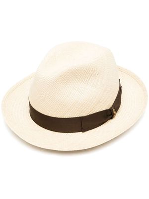 Borsalino interwoven panama hat - Neutrals