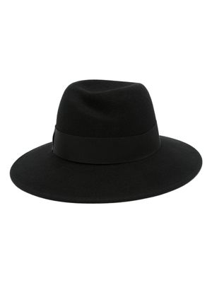 Borsalino logo-hatband wool hat - Black