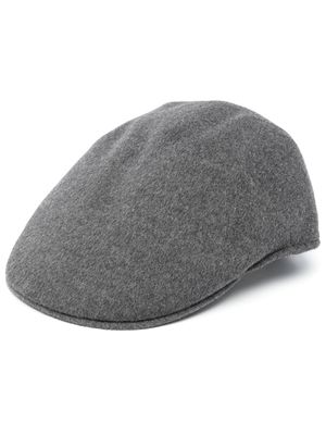 Borsalino logo-patch beret - Grey