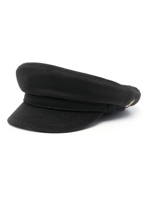 Borsalino logo-patch sailor cap - Black