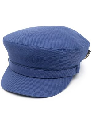 Borsalino logo-tag flat cap - Blue