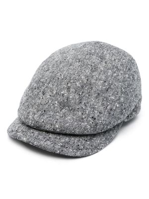 Borsalino mélange-effect beret - Grey