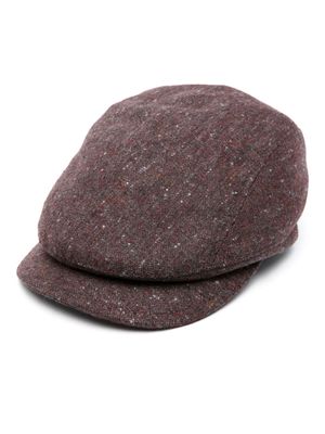 Borsalino mélange-effect beret - Red