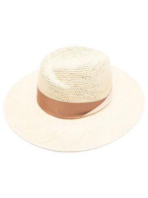 Borsalino Panama semicrochet hat - Neutrals