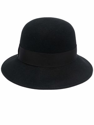 Borsalino slip-on cloche hat - Black
