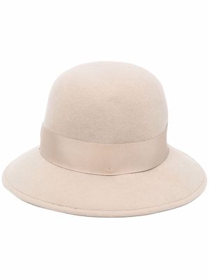 Borsalino slip-on cloche hat - Neutrals