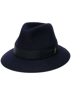 Borsalino soft brim fedora hat - Blue