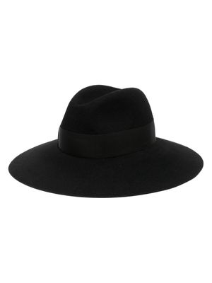 Borsalino Sophie felted-finish wool hat - Black