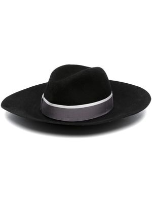 Borsalino Sophie felted wool Fedora hat - Black