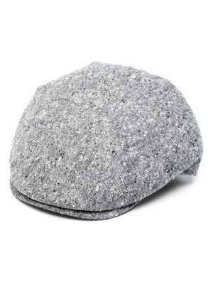 Borsalino speckle-knit beret cap - Grey