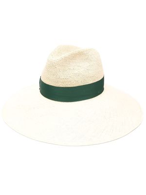 Borsalino wide-brim sun hat - Neutrals