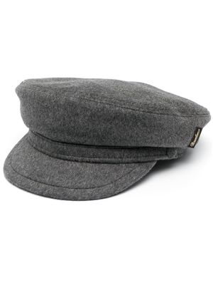 Borsalino wool baker boy cap - Grey