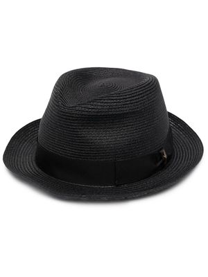 Borsalino woven sun hat - Black