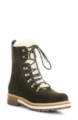 Bos. & Co. Ada Waterproof Hiker Boot in Olive Suede/Merino Wool