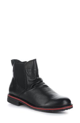 Bos. & Co. Beat Suede Waterproof Chelsea Boot in Black Feel Leather